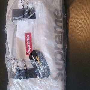 New FW17 White Supreme Cordura duffle bag